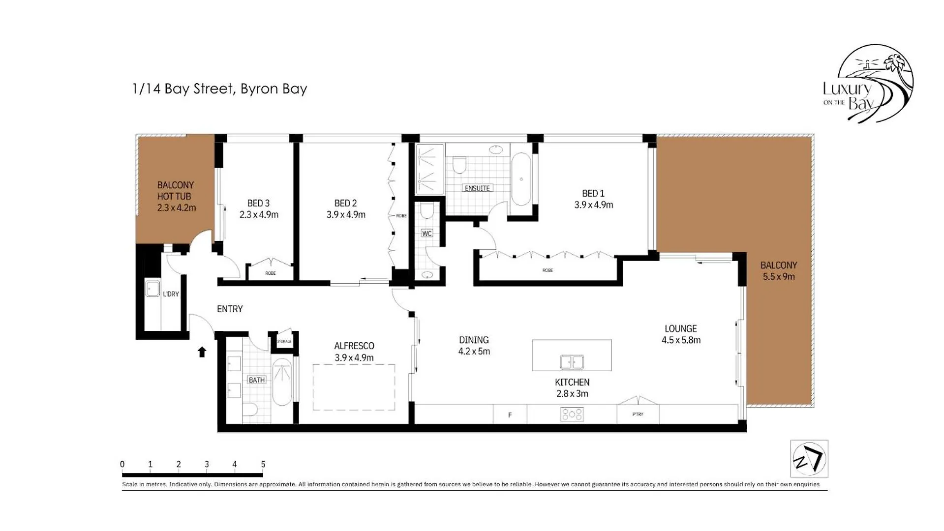 Luxury On The Bay - 2 X 3 Bedroom Apartments Byron Bay Austrália